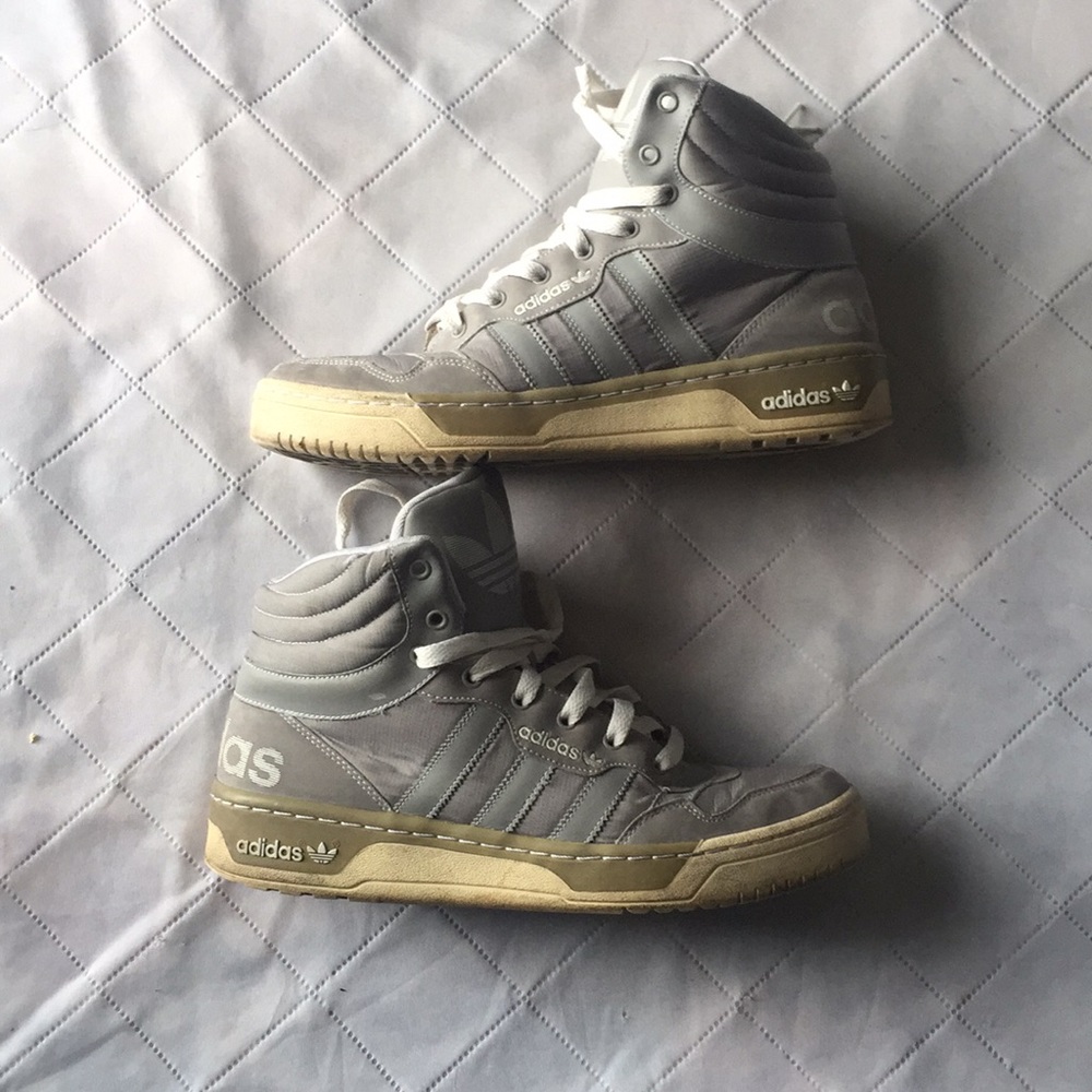 GREY ADIDAS SHOES